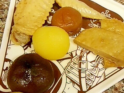 手羽先とじゃこ天の料亭の味煮